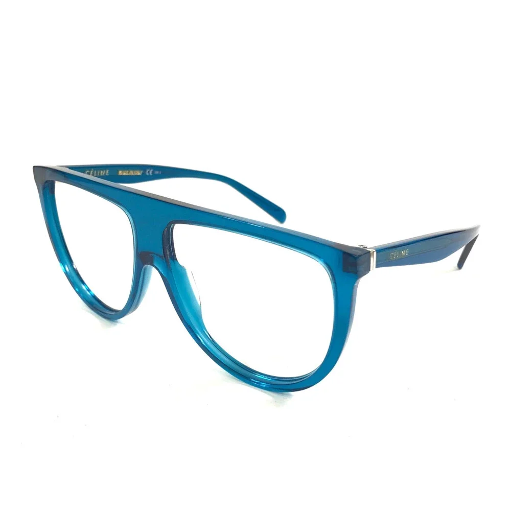 Celine Eyeglasses Frames CL41435/S T9185 Transparent Blue Full Rim 51-14-145